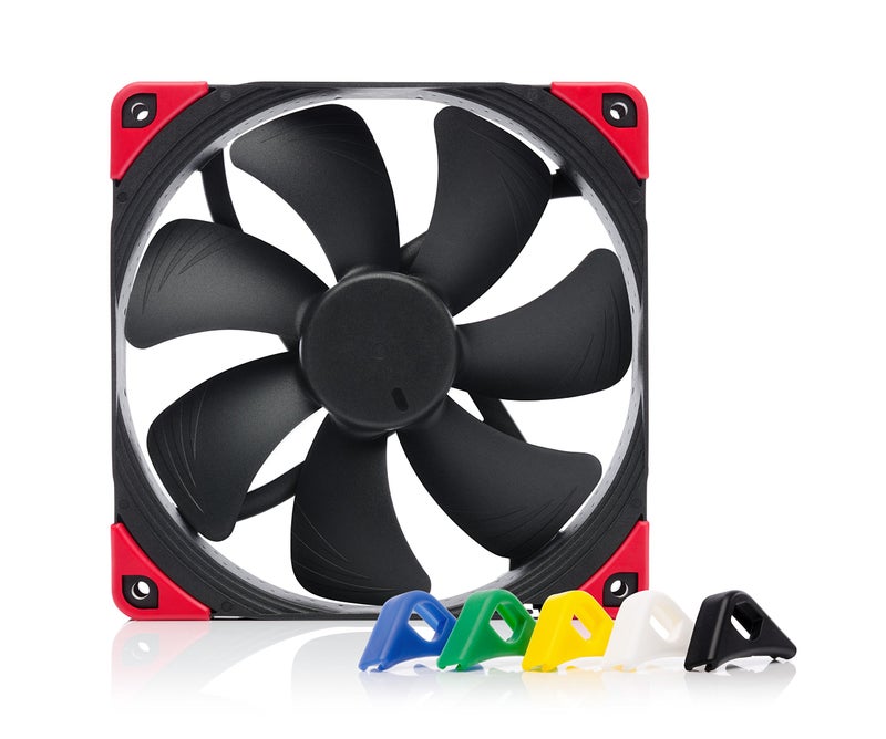 NOCTUA مروحة نوكتوا NF-A14 PWM chromax.أسود.قابل للتبديل، مروحة هادئة متميزة، 4 دبابيس (140 مم، أسود) - Image 1